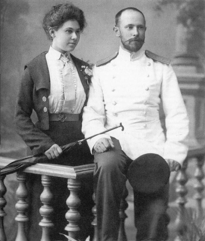 Пётр и Аделаида в день бракосочетания 6 октября 1902 года
Фото: О.Ф. Герман