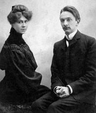 Лев Владимирович Щерба с женой Татьяной Генриховной Щерба
(урождённой Тидеман)